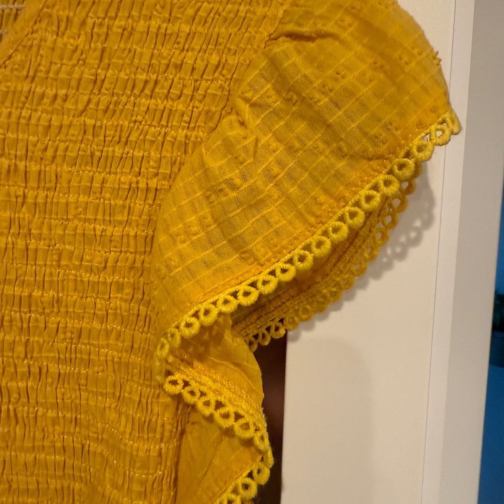 Lost + Wander Yellow Textured Dress - Picture 5 of 8